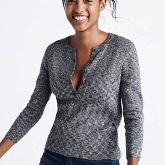 Madewell Henley Pullover Sweater Womens 